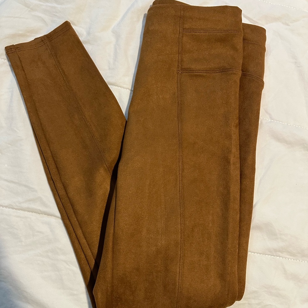 Spanx faux suede leggings size large